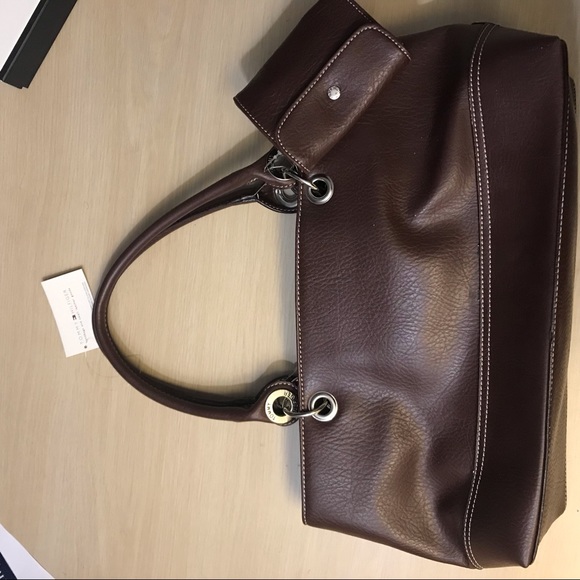 ❗️❗️❗️👜Brown Leather Tommy Hilfiger 👜 - Picture 2 of 8